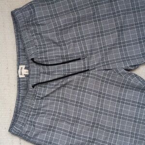 Open Edit Pull On Drawstring Plaid Shorts